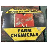 Monsanto Farm Chemicals Advertising Sign