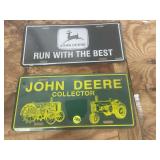 John Deere Collector License Plates - Set of 2