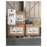 3 Boxes Black S/S Rivets