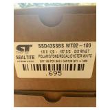 2 Boxes Sealtite SSD43SSBS WT02-100 Rivets, Polar/Stone/Regal/Oyster White