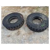 (2) New 2.25 x 15 NHS Fork Lift Tires