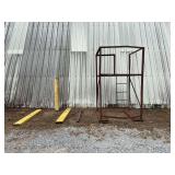 Steel Rack, (2) Yellow Pieces Steel, Flat Bar