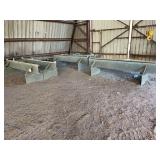 (6) Steel Horses with Steel Table