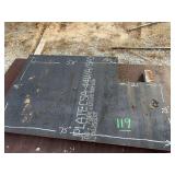 (1) 75”x 46” x 1 3/4” Steel Plate