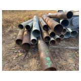(15) Pieces Steel Pipe, Various Sizes & Lengths