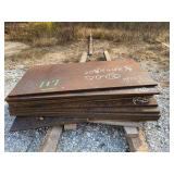 (12) 20 3/4” x 44” x 5/8” Steel Plate