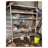 Aluminum  Rack & Contents 5 ft wide
