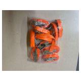 (10) Orange Ratchet Tie Down Straps