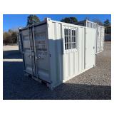 10 Ft. Shipping Container Office Modification with Door and Window