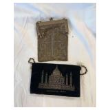Two Decorative Purses, Beaded and Velvet