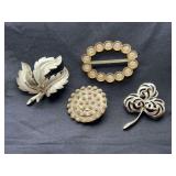 Collection of Brooches and Scarf Buckle