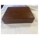 Small Wooden Storage Box with Drawer