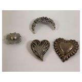 Set of Four Brooches
