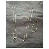 2 Necklaces, 1 Bracelet