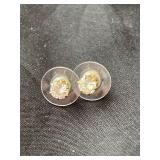 Pair of Costume Diamond Earrings