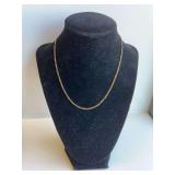 14 kt. yellow gold 16" 2mm Figaro chain 4.3 grams