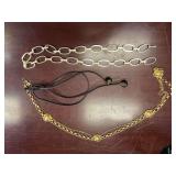 Three Fashion Belts: Chain and Cord