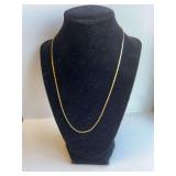14 kt. yellow gold 20" square chain 8.8 grams