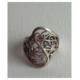 Sterling Silver Filigree Ring