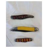 Collection of Three Pocket Knives (3)