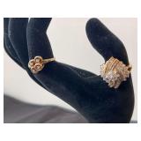 10kt Ring with Small Diamonds