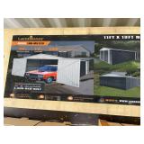 Land Honor 11'x 19' Metal Garage Shed with Double Front Doors