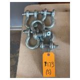 (5) Anchor Shackles 4.75T