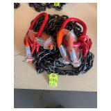 (2) Land Honor 7' Double Legs Lifting Chain Sling