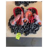 (2) Land Honor 7' Double Legs Lifting Chain Sling