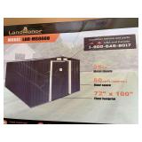 Land Honor 6'x8' Galvanized Apex Roof Metal Shed