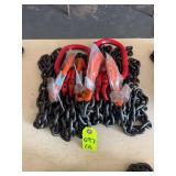 (2) Land Honor 7' Double Legs Lifting Chain Sling