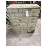 Green Tool & Screw Cabinet