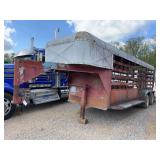 18 FT Goose Neck Stock Trailer