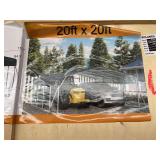 Carport, 20 ft x 20 ft Gray in Color