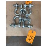 (5) Anchor Shackles 4.75T