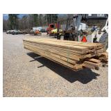 (50) Pine 2' x 8' Rough Cut Lumber - 12-14' Long