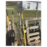 (2) Rakes & (1) 4 Tine Cultivator