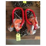 (2) Land Honor 7' Double Legs Lifting Chain Sling