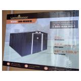 Land Honor 8'x10' Galvanized Apex Roof Metal Shed