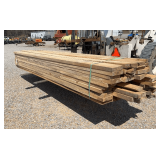 (50) Pine 2' x 8' Rough Cut Lumber - 12-14' Long