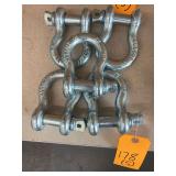 (5) Anchor Shackles, 6.5T