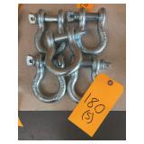 (5) Anchor Shackles, 6.5T