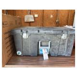 27 Gallon Tote with Locks and Wheels