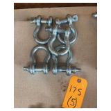 (5) Anchor Shackles 4.75T