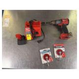 Milwaukee 3/8" Drill, Battery, Charger