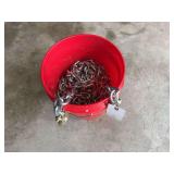 3/8 - 20FT Chains with Hooks on Both Ends,  Quantity 3