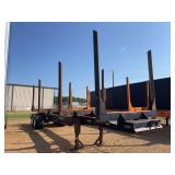 1998 SUN 4 BOLSTER LOG TRAILER, 40
