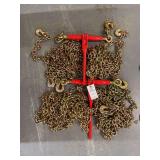 (2) 5/16 Ratchet Binders and (4) 20ft 5/16 Chains