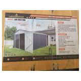 Land Honor 11'x19' Metal Garage Shed with Double Front Doors