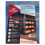 40' 3 Section HD Metal Shelves